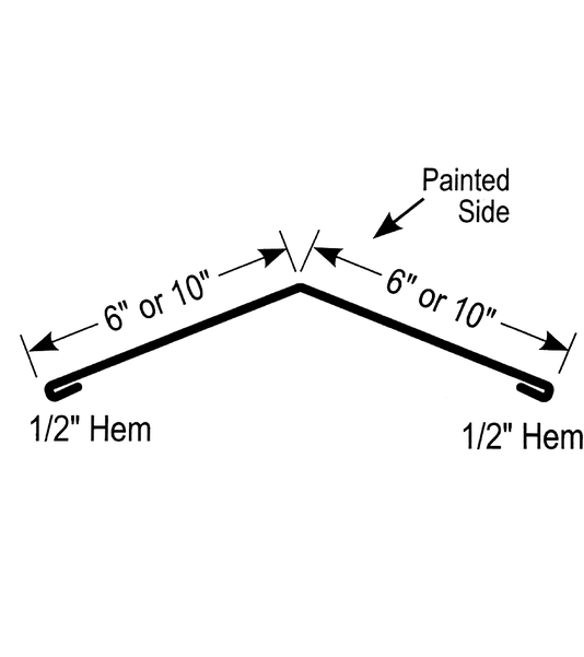 Ridge/Hip Cover 10' diagram