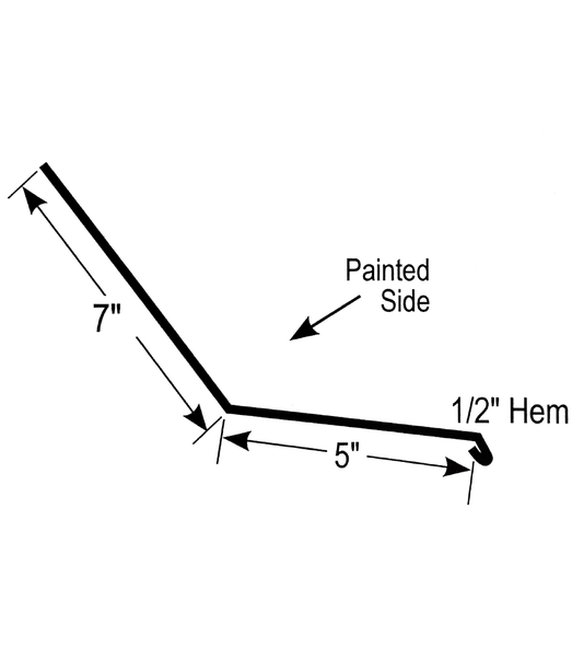Transitioning Flashing 10' diagram